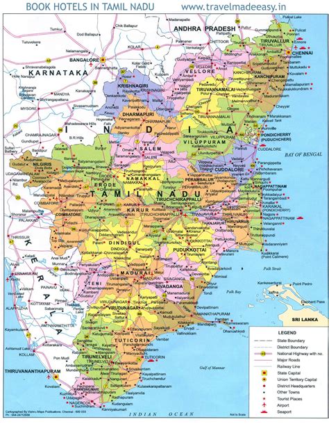 Tamil Nadu Map • mappery