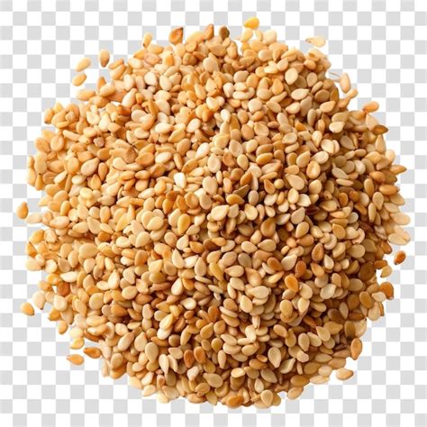 PNG Nutty Toasted Sesame Seeds Pile Premium AI Generated PSD