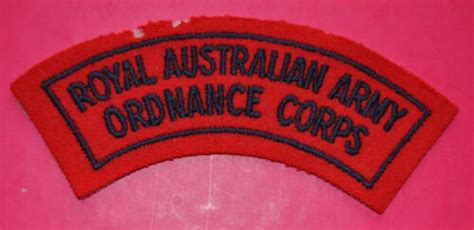 Royal Australian Army Ordnance Corps Shoulder Title Raaoc Badge Ebay