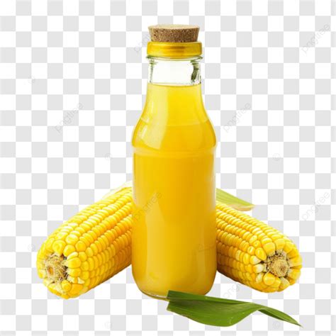 Fresh Corn Oil On White Background Transparent Fresh Corn Oil White