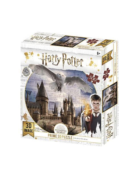 Puzzle Lenticular Hogwarts Y Hedwig 500 Piezas Harry Potter