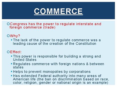 Chapter 11 Section 2 The Expressed Powers Of Money And Commerce Worksheet Answers