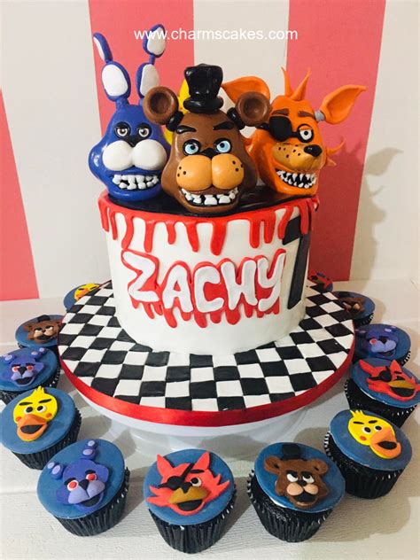 Fnaf Five Nights At Freddys Cake A Customize Five Nights At Freddys Cake