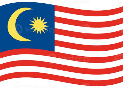 Malaysian flag. Flag of Malaysia. Malaysia flag wave 27292093 PNG