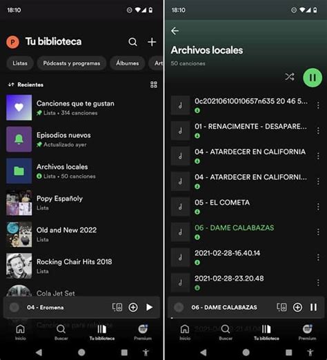 Cómo reproducir música local en Spotify El Androide Feliz