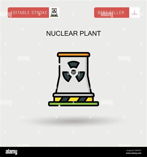 Nuclear Plant Simple Vector Icon Stock Vector Image Art Alamy