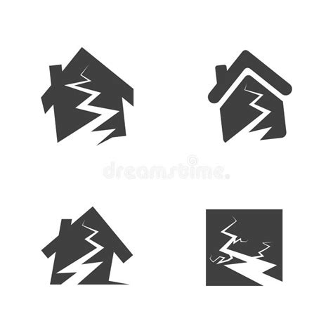 Earthquake Icon Stock Vector Illustration Of Broken 12994068