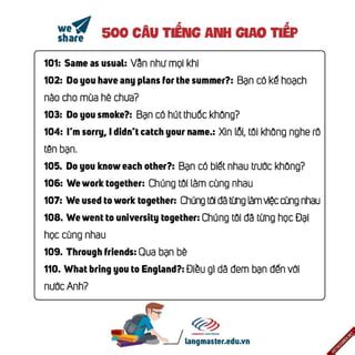 500 Câu Tiếng anh giao tiếp Chém gió như tây PDF