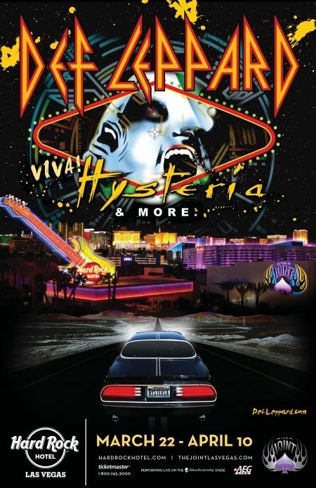 Years Ago Def Leppard S Las Vegas Viva Hysteria Residency Announced