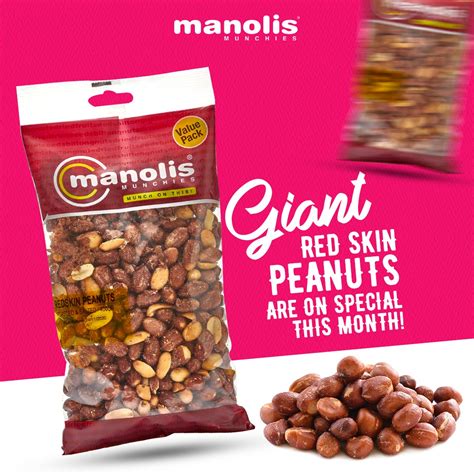 Redskin Peanuts R Salted Manolis Munchies