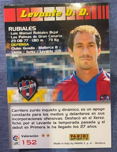 El Cromo De Rubiales Con Pelo En El Levante Que Se Vende A Precio De