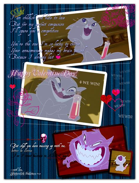 Valentine Card 2 From Yzma Cat With Love Red By Slytherclawpadawan