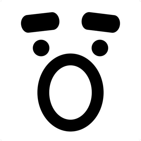 shouting face icon  vector art  vecteezy