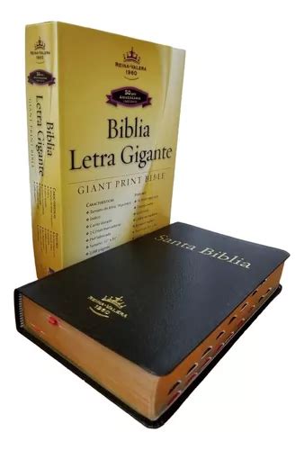 Biblia Letra Gigante 14 Ptos Rv1960 Imit Piel Compacta MercadoLibre