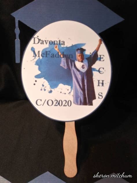 12 Personalized Graduation Fans Graduation T Class Of Etsy