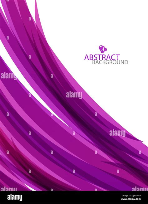 Abstract Purple Wave Background Design On White Stock Vector Image