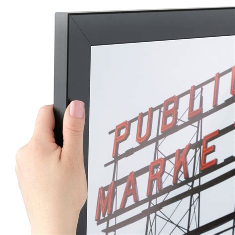 arttoframes    black picture frame   black mdf poster