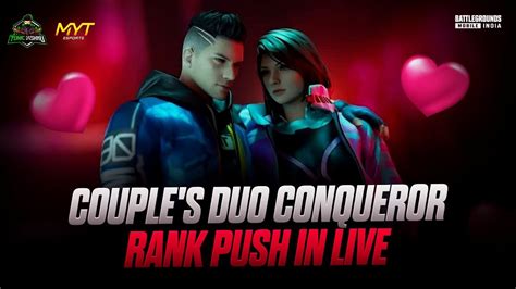 Couples Duo Conqueror Rank Push In Live Tamil Bgmi Live Fun Live