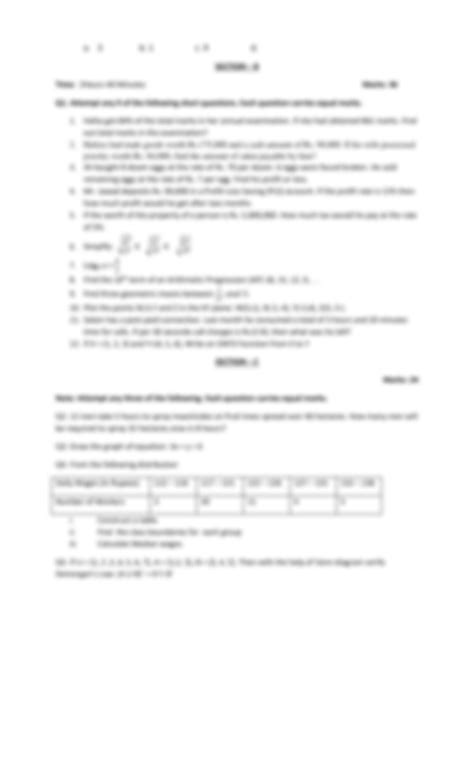 Solution Maths Model Paper Class 9 Studypool