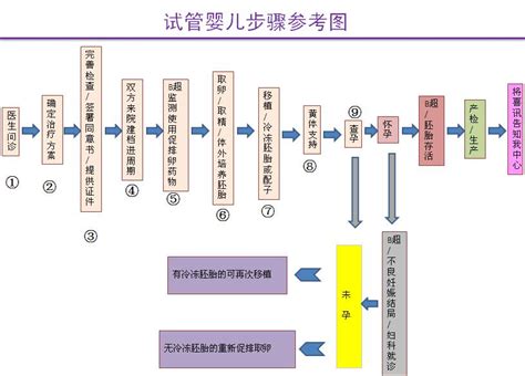 试管婴儿流程步骤参考图 深圳中山妇产医院