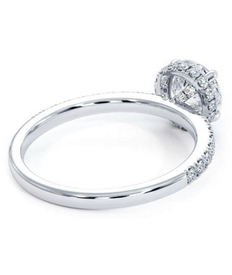 Round Hidden Halo The Sex And The City Micropavé Diamond Engagement Ring