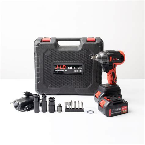 Jld 88vf Brushless Impact Wrench Heavy Duty 350nm Cordless Power Tool 12inch With 2 Lithium