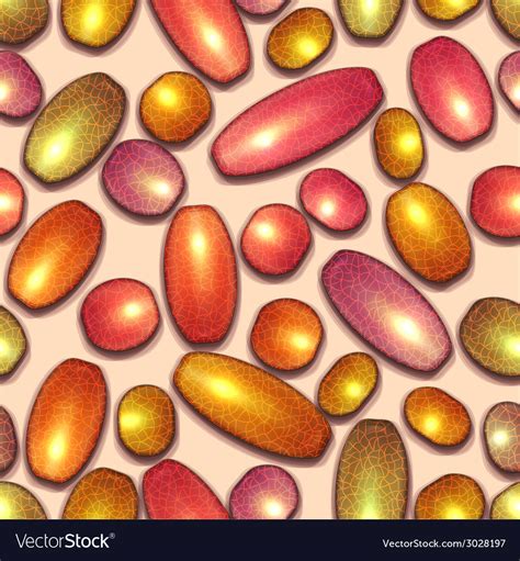 Seamless Pattern With Colored Beads Royalty Free Vector