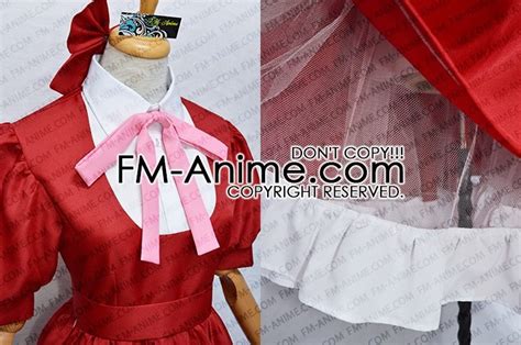 Bungo Stray Dogs Elise Red Dress Cosplay Costume