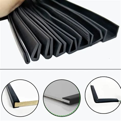 BLACK RUBBER U Channel Edging Trim Seal Door Window Edge Protector