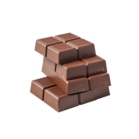 Piece Of Chocolate Isolated On Transparent Background Created With