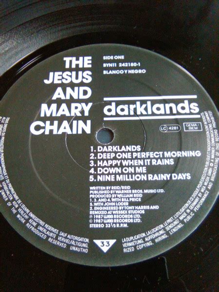 The Jesus And Mary Chain Darklands 1987 Vinyl Discogs