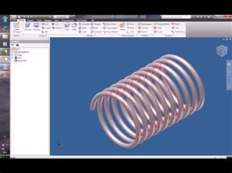 Criando Uma Mola No Autodesk Inventor Youtube