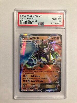 Pokemon Fates Collide Zygarde Ex Psa Ebay