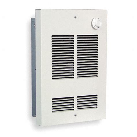 Dayton Recessed Electric Wall Mount Heater 1500w 120v Ac 1 Phase White Surface And