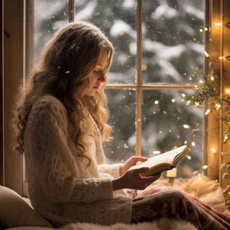 Premium Ai Image Time Passage New Year With Peaceful Reading Snow In