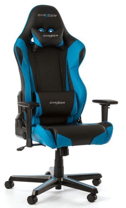 DXRacer Game Chair & Office Chair - Racing - PU leather - Black / Blue ...