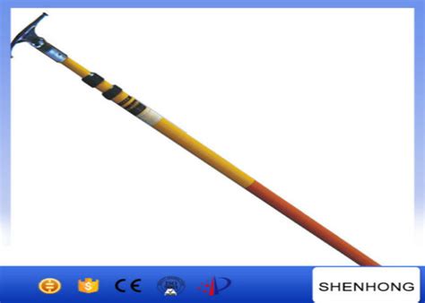 KV High Voltage Earthing Device Fiberglass Telescopic Hot Stick High Strength