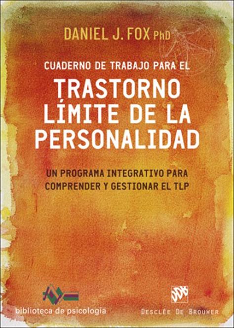 Cuaderno De Trabajo Para El Trastorno L Mite De La Personalidad