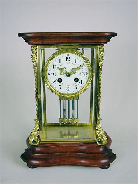 French Four Glass Mantel Clock To Buy In Perth Wa