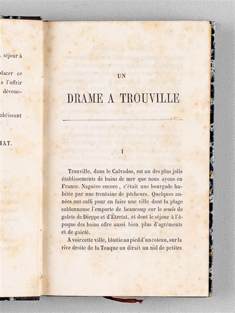 Un drame à Trouville Edition originale by BREHAT Alfred de