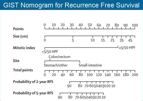 Gist Nomogram To Predict Recurrence Free Survival Gist Support