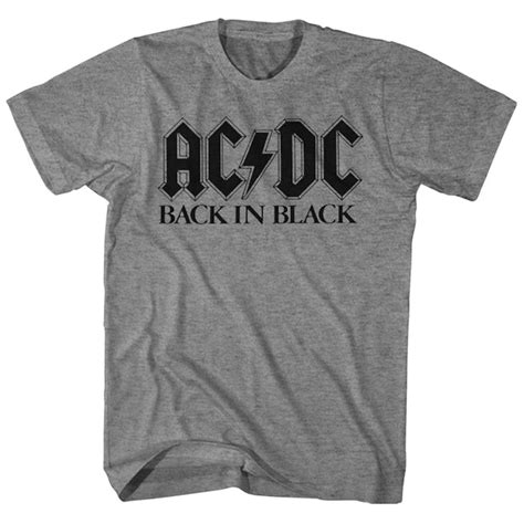 AC/DC T-Shirt | Official Logo Back In Black AC/DC Shirt