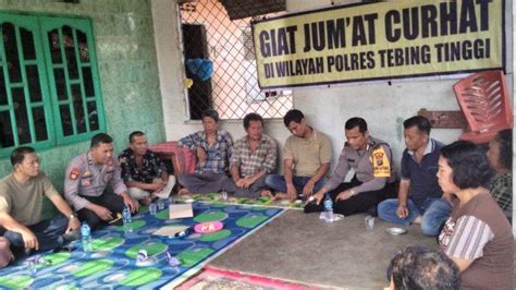 Polres Tebing Tinggi Tampung Aspirasi Masyarakat Saat Jumat Curhat