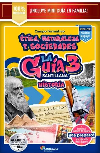 Guía Santillana 3 Historia Secundaria 2024 2025 Envío gratis