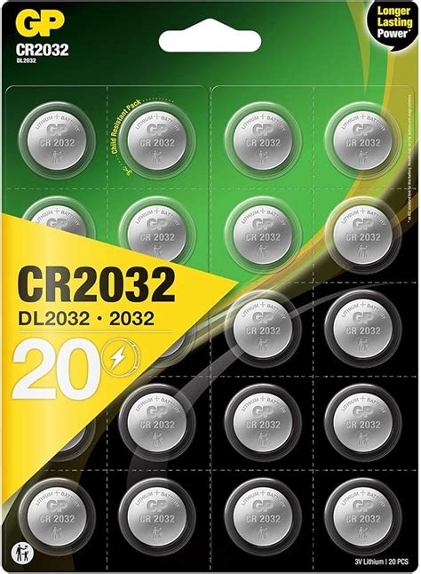 GP CR2032 Lithium Knopfzellen 3V Knopfbatterien CR 2032 DL2032