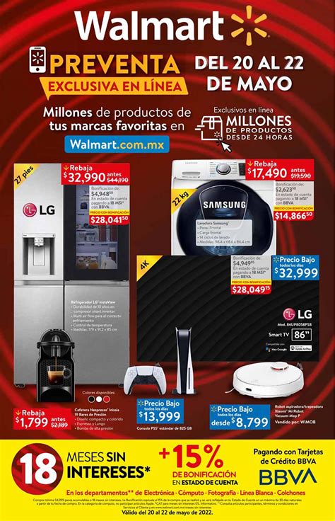 Folleto Walmart Ofertas Pre Hot Sale Del Al De Mayo