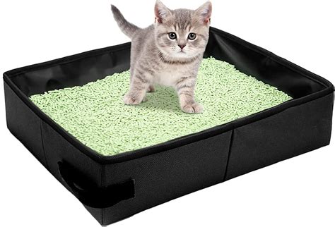 cat travel litter boxportable litter box  cats collapsible cat