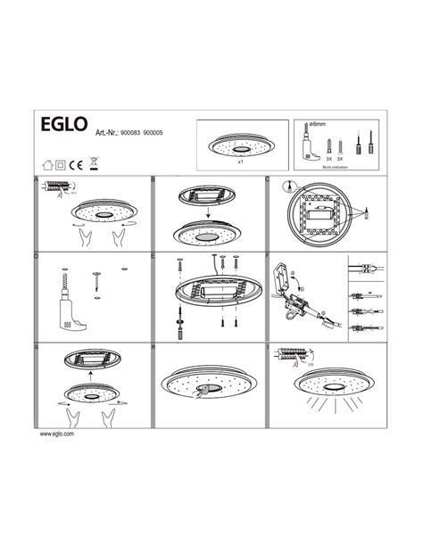 Plafoniera Lanciano Z Led Dimmer Bianco Effetto Cristallo Ø56 cm Eglo