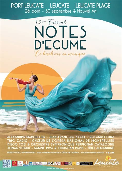 Site Officiel De La Commune De Leucate Festival Notes D Cume