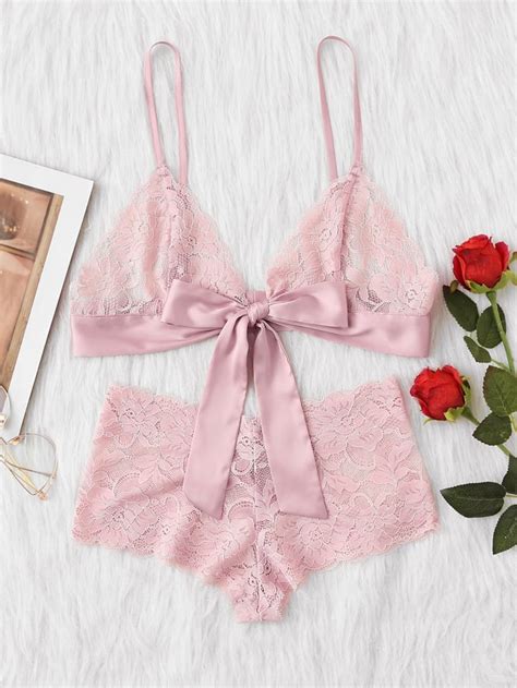 Shein Lingerie Set Best Lace Bras POPSUGAR Fashion Photo 3